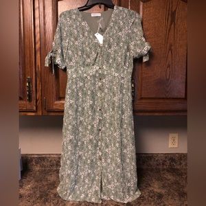 JessaKae Vienna in Bloom Green Floral Dress BNWT Size Small